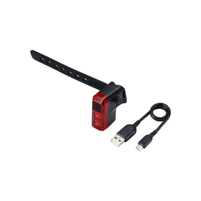 BBB Salute BLS-145 Baklykt 8 Lumens, Micro USB-C, Sort 