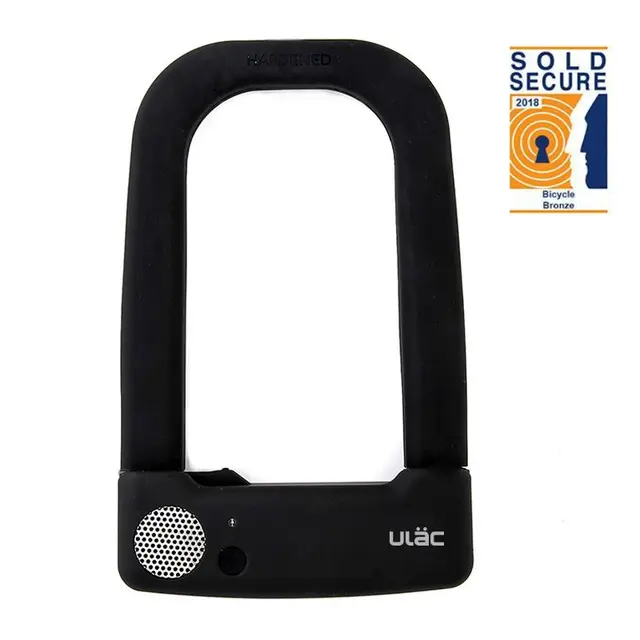Uläc Bangdogge Bøylelås m/Alarm Sort Nøkkel, 83 x153mm, 1045gr, Level 8 