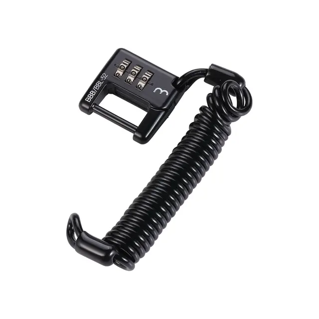BBB MiniSafe BBL-52 Wirelås Kode, Sort, 3 x 1200mm 