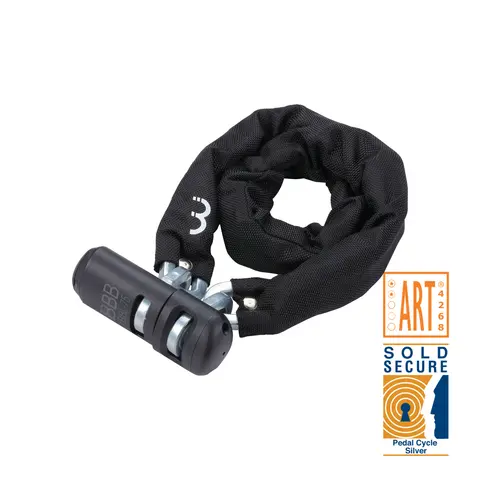 BBB SecureChain BBL-75 Kjettinglås Nøkkel, Sort, 9x900mm, Level 11