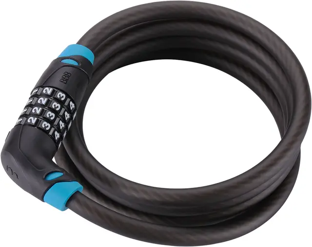 BBB Codesafe Coil BBL-35 Wirelås Kode, Sort, 6x1500mm, Level 3 