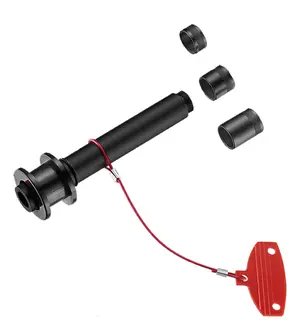Mr. Control 12mm Dummynav / Kjedeholder Bak, universal, alu, inkl. kloss-spacer