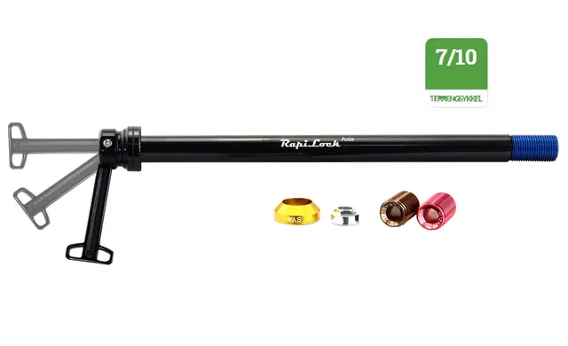 RapiLock MTB Aksling Bak Alu, integr. QR-hendel, 65-75gr 