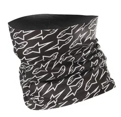 Alpinestars Astars Neck Tube Hals Sort/Hvit, One Size