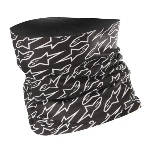 Alpinestars Astars Neck Tube Hals Sort/Hvit, One Size