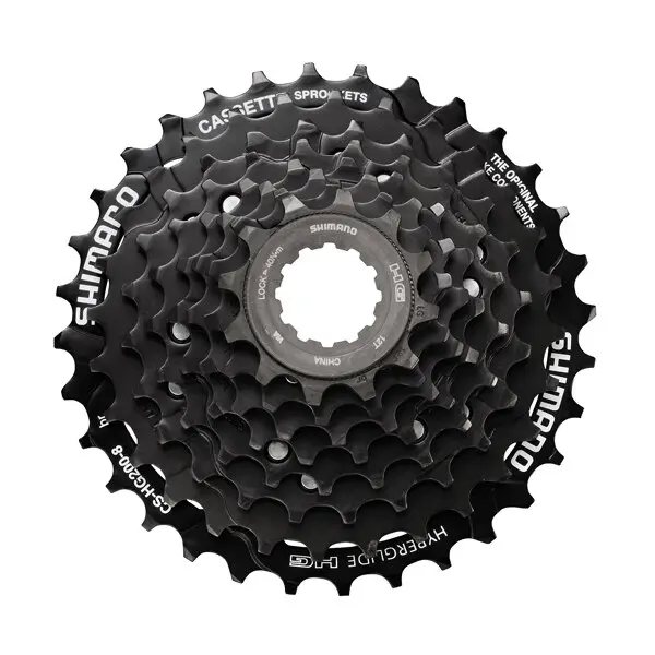 Shimano HG200 8-Delt Kassett 12-32T, Sort 