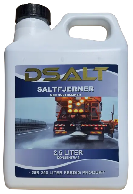 DSALT Saltfjerner Konsentrat 2.5l For sykkel, 1:100 - gir 250l væske 