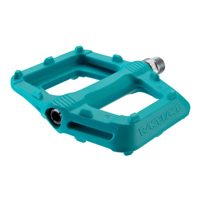 Race Face Ride Platformpedal Turkis Nylon Composite, 110x101mm,18-pins,320gr 