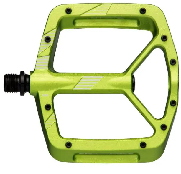 Race Face Aeffect R Platform Pedaler Grønn, Alu, 110x115mm, 20-pins, 440g 