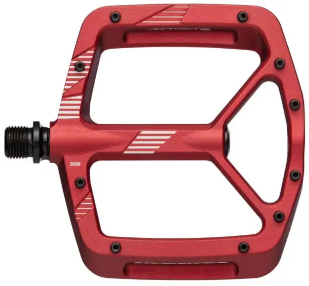 Race Face Aeffect R Platform Pedaler Rød, Alu, 110x115mm, 20-pins, 440g 