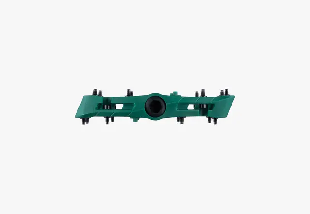 Race Face Chester Platformpedal S Grønn Nylon Composite, 105x100mm,22-pins, 345g 