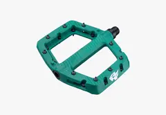 Race Face Chester Platformpedal L Grønn Nylon Composite, 115x110mm, 22-pin, 355g