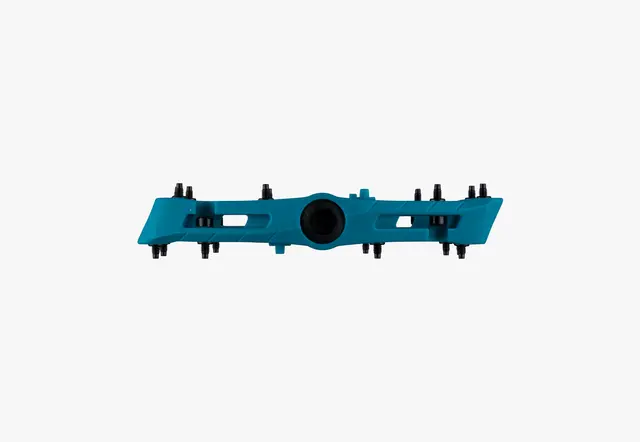Race Face Chester Platformpedal L Turkis Nylon Composite, 115x110mm, 22-pin, 355g 