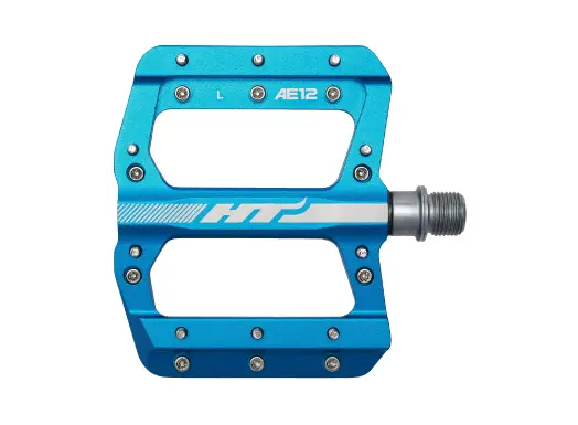 HT AE12 SX Platformpedal SMALL Blå Alu, 88x96x14mm,10-pins, 345g 