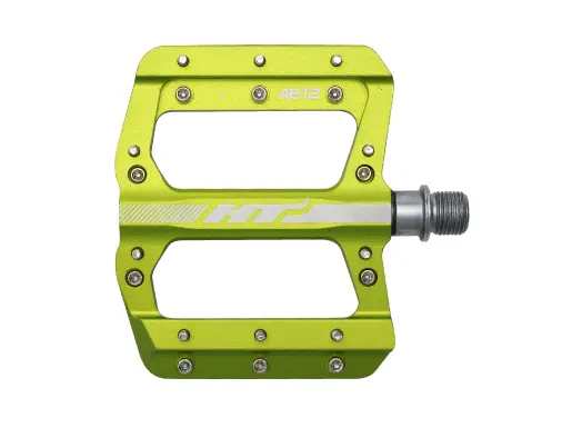 HT AE12 SX Platformpedal SMALL Grønn Alu, 88x96x14mm,10-pins, 345g 