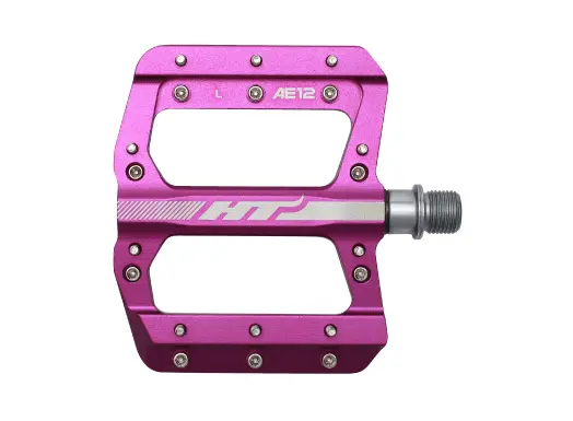 HT AE12 SX Platformpedal SMALL Lilla Alu, 88x96x14mm,10-pins, 345g 