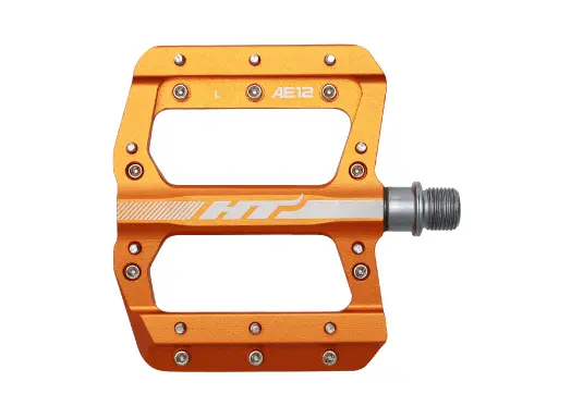 HT AE12 SX Platformpedal SMALL Oransje Alu, 88x96x14mm,10-pins, 345g 