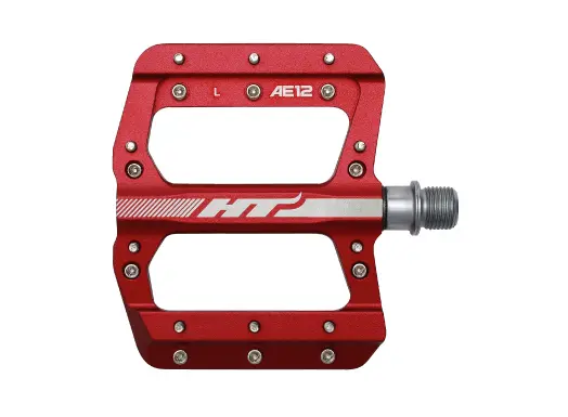 HT AE12 SX Platformpedal SMALL Rød Alu, 88x96x14mm,10-pins, 345g 