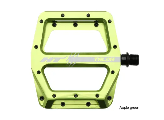 HT AN71 Talon Platformpedal Grønn Alu, 105x105x17mm,11-pins, 430g 