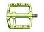 HT ANS12 Raven Platformpedal Grønn Alu, 105x105x14mm, 11-pins, 420g 
