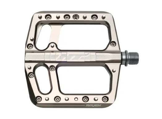 HT ANS12 Raven Platformpedal Grå Alu, 105x105x14mm, 11-pins, 420g 