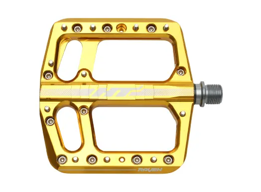 HT ANS12 Raven Platformpedal Gull Alu, 105x105x14mm, 11-pins, 420g 