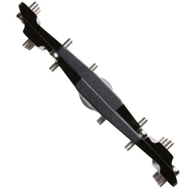 HT Evo AE03 Platformpedal Sort Aluminium, 102x96x11mm, 10pins, 352g 