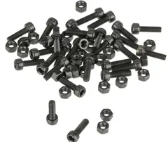 HT PA03A Pins Sort M3x10mm m/mutter, 32stk, stål, til PA03A