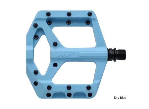 HT PA32A Supreme-C Platformpedal Lyseblå Nylon kompositt, 101x100mm,20-pins,345g 