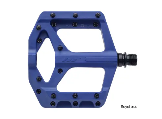 HT PA32A Supreme-C Platformpedal MørkBlå Nylon kompositt, 101x100mm,20-pins,345g 