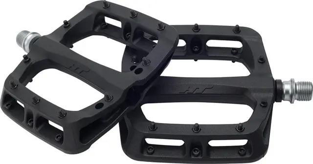 HT PA03A Platformpedal Sort Nylon Composite, 107x105mm,16-pins,345g 