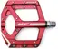 HT ANS10 Supreme Platformpedal Rød Alu, 100x100x16.6mm,10-pins, 368g 