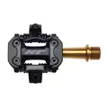 HT M2 Ti XC Pedaler Stealth Sort Alu, titan aksling, m/cleats, 260g