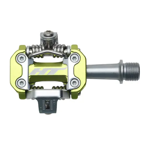 HT M2 XC Pedaler Grønn Alu, m/cleats, 305g 