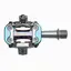 HT M2 XC Pedaler Oil Slick Alu, m/cleats, 305g 