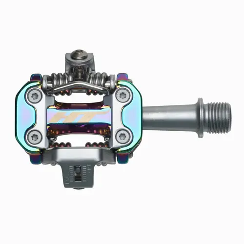 HT M2 XC Pedaler Oil Slick Alu, m/cleats, 305g 