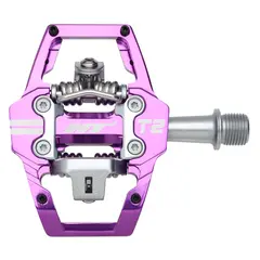 HT T2 Enduro Pedaler Lilla Alu, 4-pins, m/cleats, 376gr