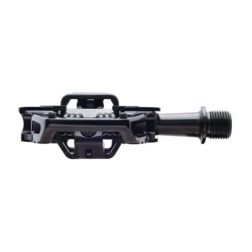 HT T2 Enduro Pedaler Stealth Sort Alu, 4-pins, m/cleats, 376gr 
