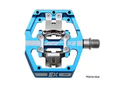 HT X3 DH Race Pedaler Blå Alu, m/cleats, 476gr