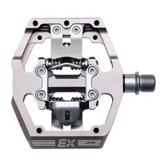 HT X3 DH Race Pedaler Grå Alu, m/cleats, 476gr