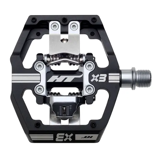 HT X3 DH Race Pedaler Alu, m/cleats, 476gr 