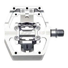 HT X3 DH Race Pedaler Sølv Alu, m/cleats, 476gr