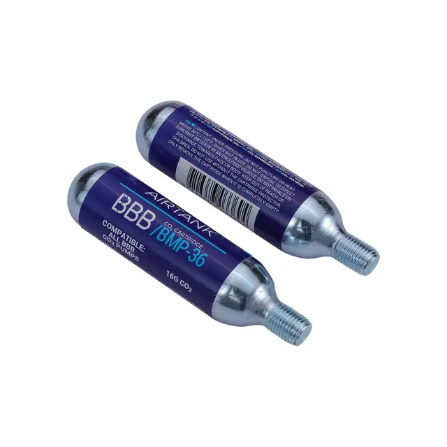 BBB Airtanks BMP-35 CO2 Patroner 16gr 2stk, m/gjenger 