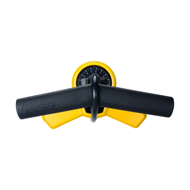 BBB AirSteel BFP-27 Manometerpumpe Gul Stål, 67cm, alle ventiler, 160psi/11bar 