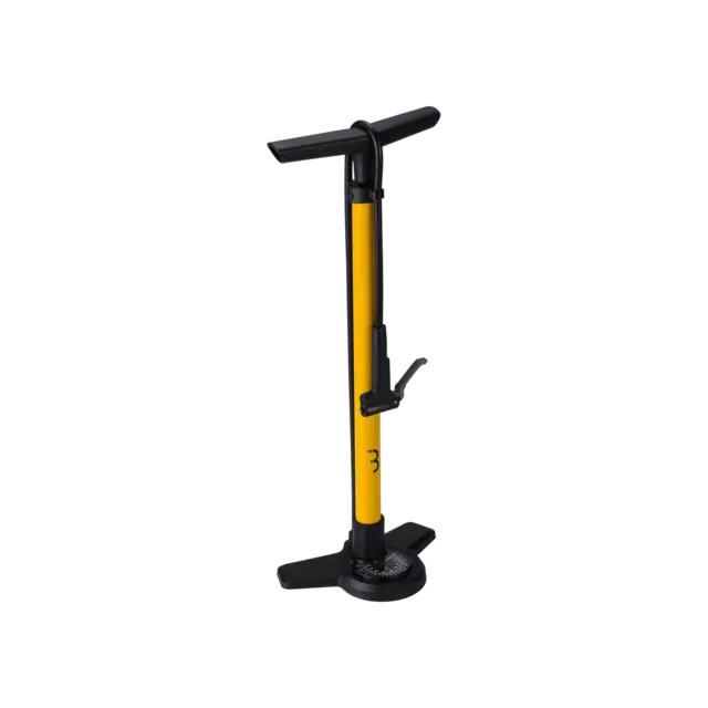 BBB AirBoost BFP-28 Manometerpumpe Gul Stål, 63cm, alle ventiler, 160psi/11bar 