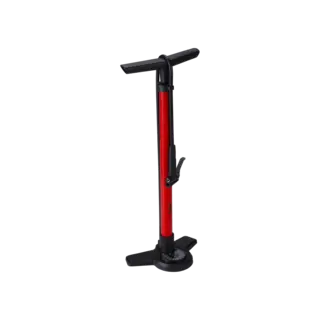 BBB AirBoost BFP-28 Manometerpumpe Rød Stål, 63cm, alle ventiler, 160psi/11bar