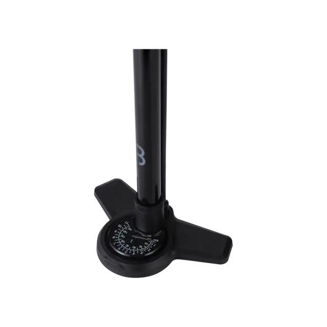 BBB AirBoost BFP-28 Manometerpumpe Sort Stål, 63cm, alle ventiler, 160psi/11bar 