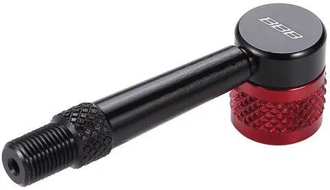 BBB AirPipe BFP-94 Pumpehode adapter 90grader, Presta, Sort