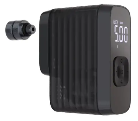 BBB BarBank BMP-201 Elektrisk Minipumpe LED-Display, 120psi/8.2bar, 160g, 600mAh