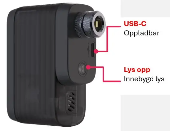 BBB BarBank BMP-201 Elektrisk Minipumpe LED-Display, 120psi/8.2bar, 160g, 600mAh 